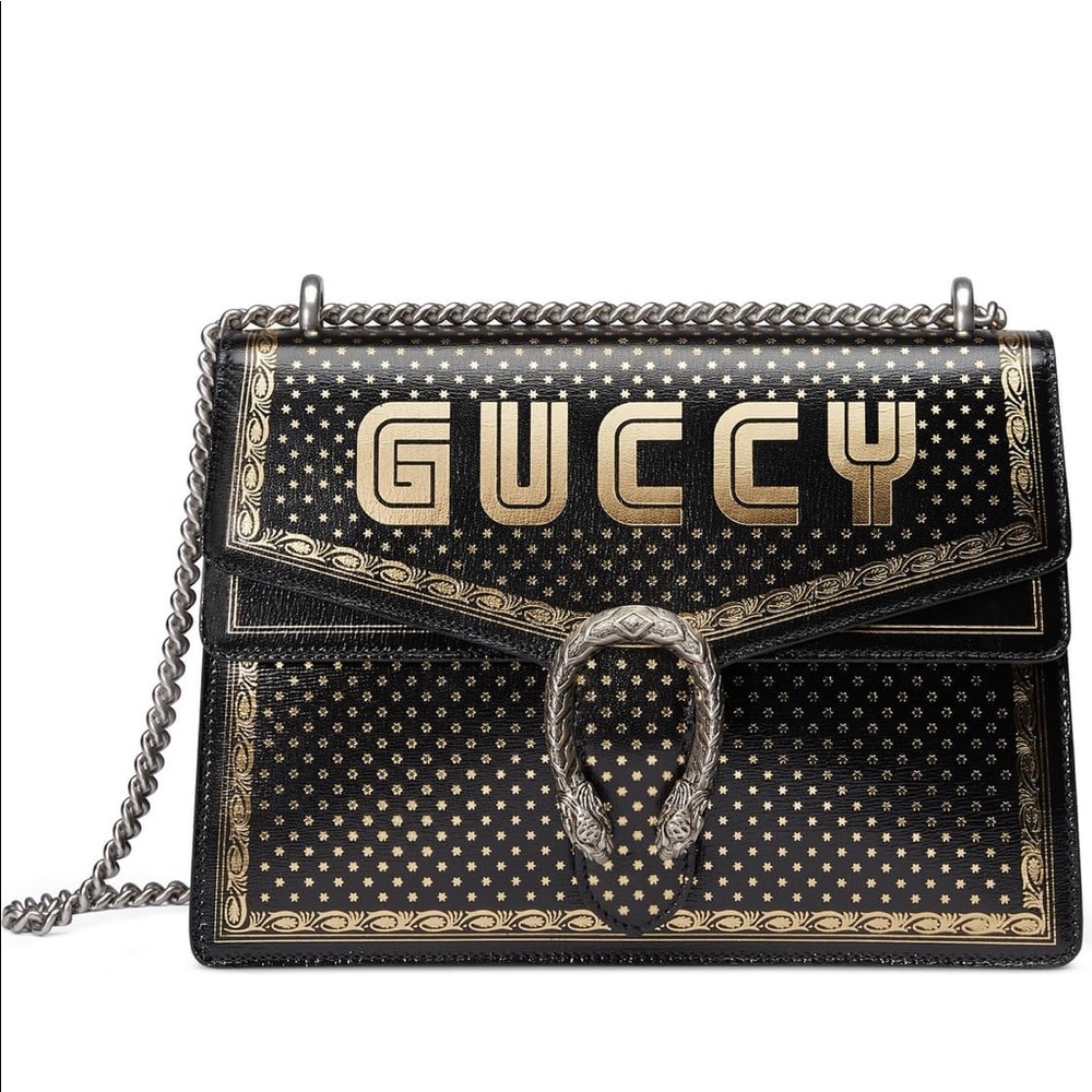 Gucci Dionysus Moon & Stars Leather Shoulder Bag